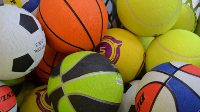 Balls used in gym class (Photo from Google Images)
