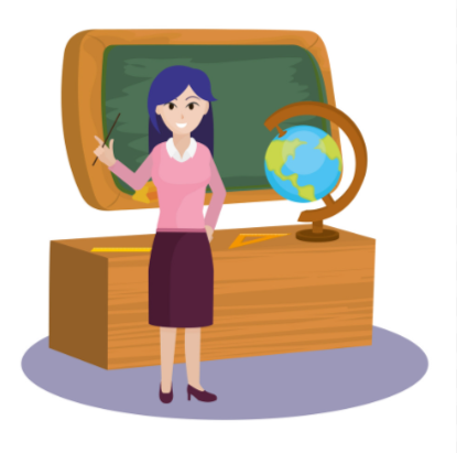 Female Principal animated By VectorStock