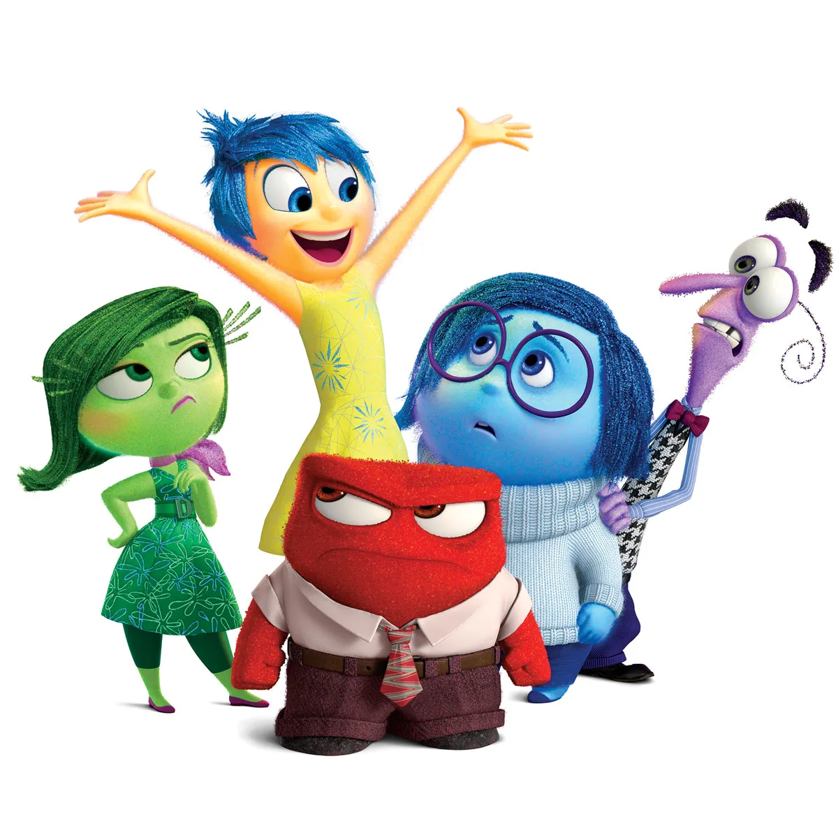 A picture of the main emotions from Inside Out. ( Photo from Google Images)