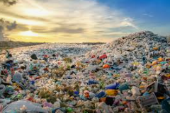 This is a photo of piles and piles of plastic Pollution in the ocean. (Photo from Google Images)