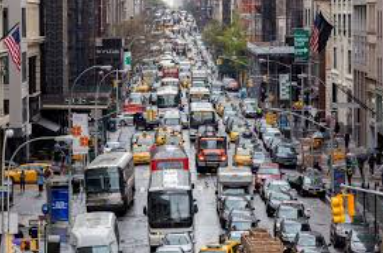 45% of people who live in New York own a car. (photo courtesy of NYC.gov)