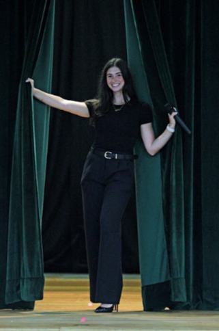  “Miss Popino opening the 2024 Dance Company Spring Showcase (photo by Popino)”