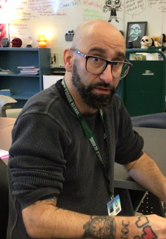 Mr. Wasko in his room.