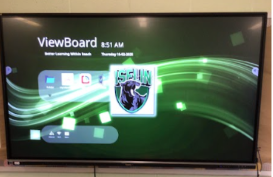 Picture of a view board in a classroom at IMS.