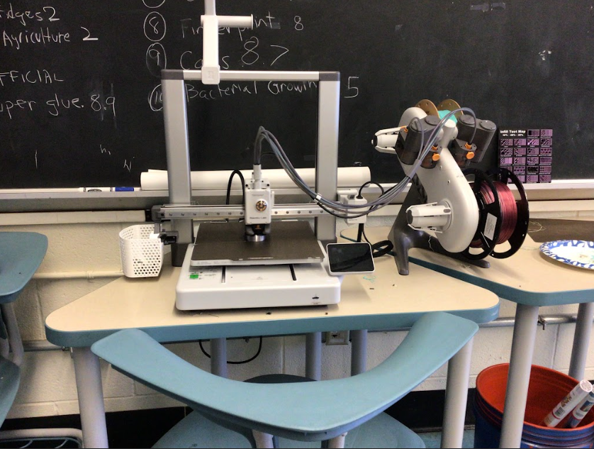 Mrs. Lubarsky’s 3D printer.
